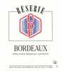 Etiquette De Vin Bordeaux  -  Cuvée Réservée U D F  -  Société Des VIns Du Gouët à 22800 - Politica (vecchia E Nuova)