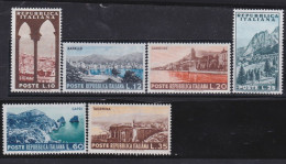 Italy   .  Y&T   .     664/669     .    **         .   MNH - 1946-60: Nieuw/plakker