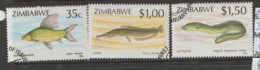 Zimbabwe  1994  SG 864,5,7  Fishes  Fine Used - Zimbabwe (1980-...)