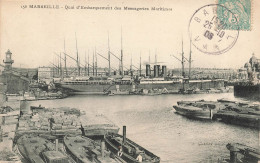 FRANCE - Marseille - Quai D'embarquement Des Messageries Maritimes - Carte Postale Ancienne - Non Classés