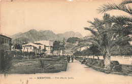 FRANCE - Menton - Une Allée Du Jardin - Carte Postale Ancienne - Menton