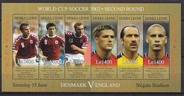 Soccer World Cup 2002 - SIERRA LEONE - Sheet MNH - 2002 – South Korea / Japan