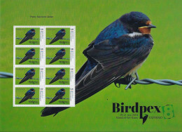 Luxembourg - Luxemburg - Feuille Complète  -  BIRDPEX  -  HIRUNDO RUSTICA   MNH** - Hojas Completas