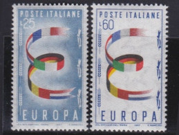Italy   .  Y&T   .    744/745    .    **         .   MNH - 1946-60: Nieuw/plakker