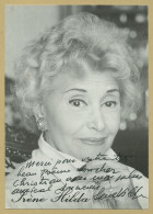 Irène Hilda (1920-2015) - Chanteuse & Actrice - Music-hall - Photo Dédicacée - Chanteurs & Musiciens