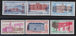 Italy   .  Y&T   .    852/857      .    **         .   MNH - 1961-70: Ungebraucht