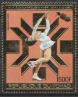 Tchad 1983, Winter Olympic Games In Sarajevo, Skating, 1val Gold - Pattinaggio Artistico