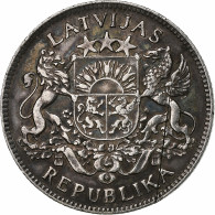 Lettonie, Lats, 1924, Argent, TTB, KM:7 - Latvia