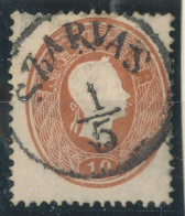 1861. Typography With Embossed Printing 10kr, SZARVAS - ...-1867 Voorfilatelie