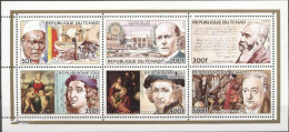 Tchad 1984, Personality, Rotary, Raphael, Rubens, Goethe, 6val In BF - Theatre