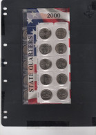 USA - Lot 10 Pièces 1/4 Dollar Série State Quarters D + P  2000 NEUF/UNC - 1999-2009: State Quarters