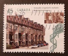 Canada 1998  USED Sc 1755e    45c  Housing In Canada, Multiple Unit - Oblitérés