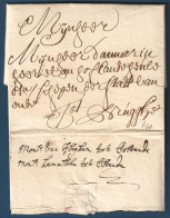 L 1738 De Ghendt Pour Brugghe Man "Mons Van Iseghem Tot Oostende" - 1714-1794 (Oostenrijkse Nederlanden)