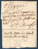 L 1738 De Ghendt Pour Brugghe Man "Mons Van Iseghem Tot Oostende" - 1714-1794 (Paises Bajos Austriacos)