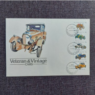 Australia 1984 Set Cars/Automobile (Michel 864/68) Nice Used On FDC - Used Stamps