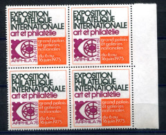 RC 26886 FRANCE COTE 8€ VIGNETTES ARPHILA 75 EXPOSITION PHILATELIQUE INTERNATIONALE BLOC DE 4 NEUF ** MNH - Exposiciones Filatelicas