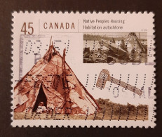 Canada 1998  USED Sc 1755a    45c  Housing In Canada, Native Peoples - Gebruikt