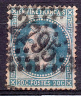 FRANCE / EMPIRE LAURE N° 29 A  20c Bleu Type I   Oblitéré - 1863-1870 Napoleon III Gelauwerd