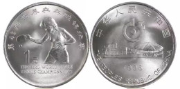 China 1 Yuan Coins 1995   43rd World Table Tennis   25mm  Steel Core Nickel Plating Coin 1 Pcs - Chine