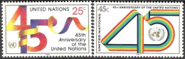 UNITED NATIONS # NEW YORK FROM 1990 STAMPWORLD 602-03** - Nuevos