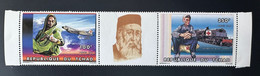 Tchad Chad Tschad 1996 Mi. 1353a - 1354a A Croix-Rouge Rotes Kreuz Red Cross Henry Dunant Avion Airplane DC3 Railways - Ciad (1960-...)