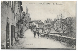 CPA 19 CORREZE DONZENAC  Le Boulevard - Sonstige & Ohne Zuordnung