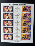 Tchad Chad Tschad 1996 Mi. 1361a - 1362a A Sheet Jamboree Faune Scoutisme Scouts Pfadfinder Chess Echecs Schach Kasparov - Unused Stamps