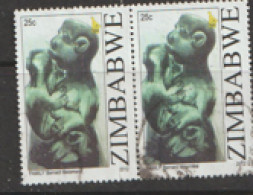 Zimbabwe  2012  SG 1328  Sculptures    Fine Used  Pair - Zimbabwe (1980-...)