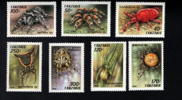 1950016790 1994 SCOTT 1235 1241 (XX) POSTFRIS MINT NEVER HINGED  -  FAUNA - INSECTS - ARACHNIDS - Tanzanie (1964-...)