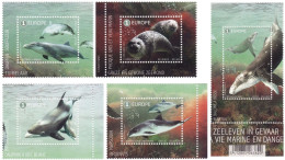 4712/4716**(BL254) - Mammifères Menacés En Mer Du Nord / Bedreigde Zoogdieren In De Noordzee - EUROPE - Dolphins