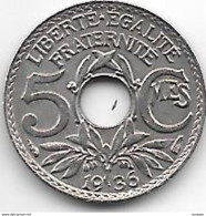 France 5 Centimes 1936   Km 875  Xf++ !!! - 5 Centimes