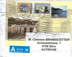 Ganzsache Karte Auf Brief Zufrankierung 6099 Charleroi 2023 - Namur Pont De Jambes Et Citadelle - Postkarten 1951-..