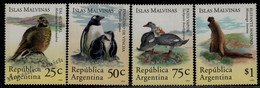 Argentine - Argentina 1994 Yvert 1849-52, Fauna Falkland Islands, Malvinas - MNH - Neufs