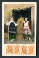 RC 26896 RUSSIE BEL AFFRANCHISSEMENT SUR CARTE POSTALE REPRESENTANT 2 PAYSANNES POUR LA FRANCE - Storia Postale