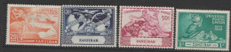 Zanzibar  1949  335-8  U P U Mounted Mint - Zanzibar (...-1963)