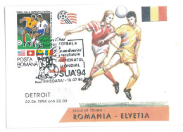 MAX 25 - 21 FOOTBALL, World Cup. USA, Romania - Maximum Card - 1994 - 1994 – USA