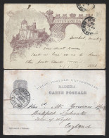 Entire Postcard 20 Kings D. Luis 1898, Madeira. India's Centenary. Pena Castle, Sintra. Inteiro Postal De 20 Reis D. Lui - Briefe U. Dokumente