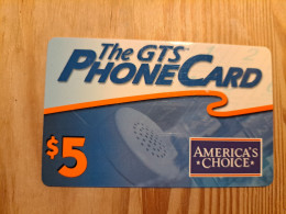 Prepaid Phonecard USA, GTS - GTS