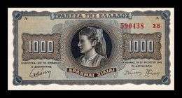 Grecia Greece 1000 Drachmai 1942 Pick 118c Serial With Suffix Sc- AUnc - Grecia