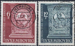 Luxemburg - Architektur: Barock (MiNr: 952/3) 1977 - Gest Used Obl - Used Stamps