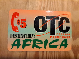 Prepaid Phonecard USA, OTC - Africa - Autres & Non Classés