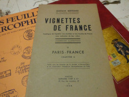 Erinnophile Vignettes De France Chapitre Ll -78p- 1948 Paris-france- Dispersion De Docs Marcophiles Et Erinnophiles - Turismo (Viñetas)
