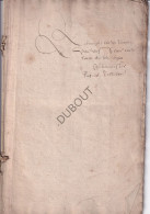 Vosselare/Deinze - Manuscript 1642  (V2896) - Manuscritos