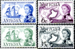 246841 MNH ANTIGUA 1967 TRICENTENARIO DEL ESTABLECIMIENTO BRITANICO EN BARBUDA - Sonstige & Ohne Zuordnung