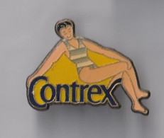 PIN'S THEME PIN UP  BOISSON CONTREX  EAU MINERALE  FEMME EPOXY - Pin-Ups