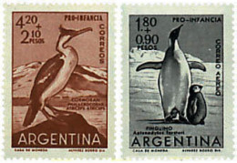 34968 MNH ARGENTINA 1961 PRO INFANCIA. AVES - Neufs