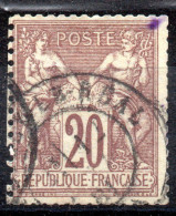 FRANCE / SAGE TYPE I N° 67  20c Lilas  Oblitéré - 1876-1878 Sage (Tipo I)