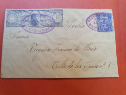 Mexique Enveloppe En Exprès " Hidalgo " De S.Juan De Los Llanos En 1895 Pour Puebla - J 398 - Messico