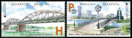 SALE!!! BELARUS BIELORRUSIA BIELORRUSSIE WEISSRUSSLAND 2018 EUROPA CEPT BRIDGES 2 Stamps Set MNH ** - 2018