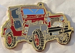 JEEP ROUGE - 4X4 - SAPEURS POMPIERS - N°354- VOITURE -CAR - AUTOMOBILE - AUTO - FIREFIGHTER - FEUERWEHRMANN - (ROUGE) - Other & Unclassified